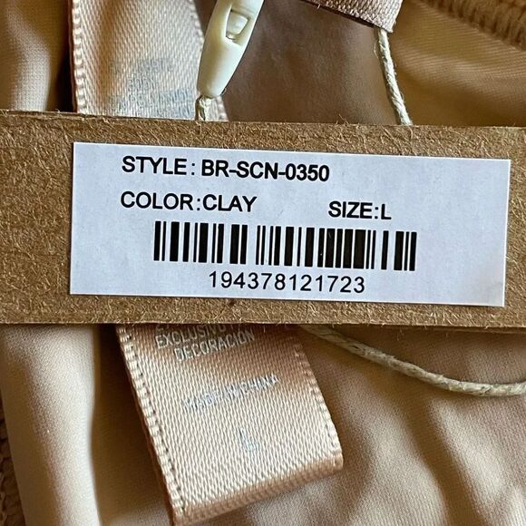 NWT SKIMS CLAY SHEER BRALETTE LIGHTWEIGHT SOFT CLASSIC WOMENS BRA SZ L #1461 - Picture 4 of 8